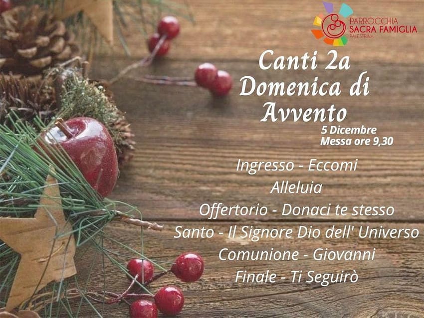 Canti per la II Domenica di Avvento /C